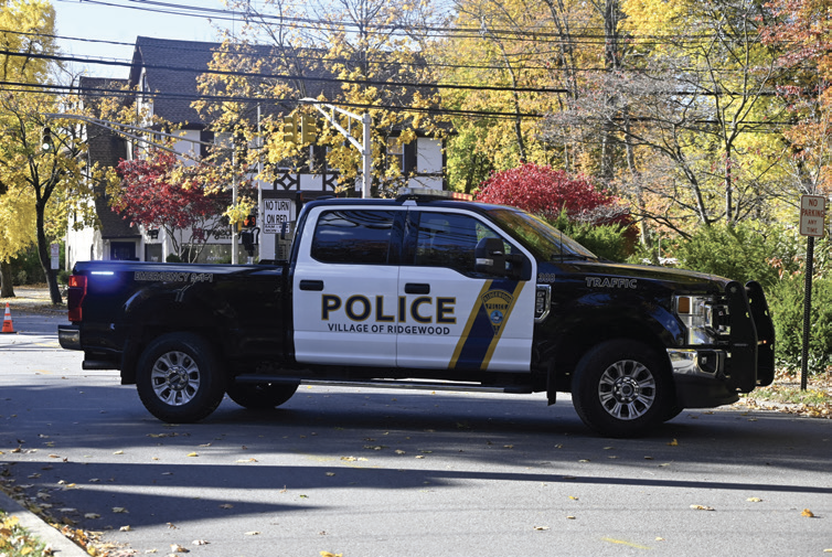 Police presence outside a polling place in Ridgewood after a bomb threat was called in.